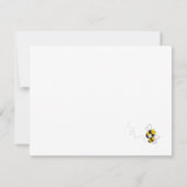 Geburtstag von Hummeln, vielen Dank Dankeskarte (Rückseite)