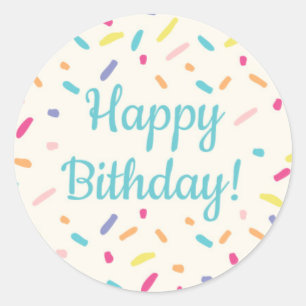 Geburtstag von Jungen - Donut Party - Aufkleber 3