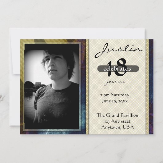 Geburtstag von Jungen oder Männern Einladung (Vorderseite)