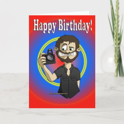 Geburtstag von Kameramann Karte (Vorderseite)