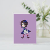 Geburtstag von Kawaii - personalisiert Postkarte (Stehend Vorderseite)