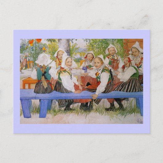 Geburtstag von Kersti 1909 Postkarte (Vorderseite)
