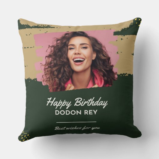 Geburtstag von Kissen (Rückseite)