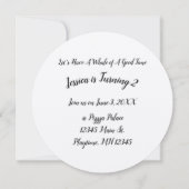 Geburtstag von Narwhal Einladung (Rückseite)