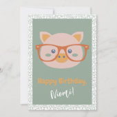 Geburtstag von Nutztieren Einladung (Vorderseite)