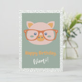 Geburtstag von Nutztieren Einladung (Stehend Vorderseite)