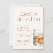 Geburtstag von Perfection Whiskey Einladung (Vorderseite)