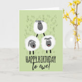 Geburtstag von Schafschaf-Bauer Karte (Gelbe Blume)