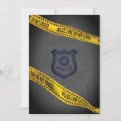 Geburtstag von Tieren in Polizei Uniform Einladung (Rückseite)