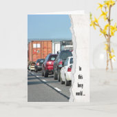 Geburtstag von Traffic-Jam Karte (Gelbe Blume)