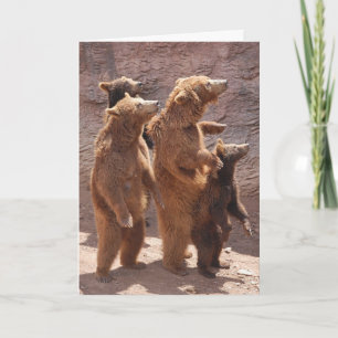 GEBURTSTAG VON UNS ALLE (FAMILIE) BEARS CARD KARTE