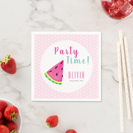 Geburtstag von Wassermelonen Serviette (Beispiel)