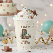 Geburtstag von Wild-West-Cowgirl Pappbecher