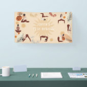Geburtstag von Yoga-Mädchen Banner (Messe)