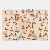 Geburtstag von Yoga-Mädchen Geschenkpapier Set (Vorderseite 2)