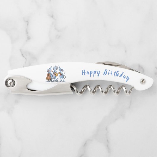 Geburtstag Waiter's Corkschraube Musical Mouse Ban Kellnermesser (Vorderseite)