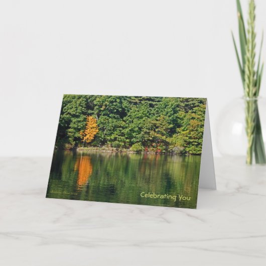 Geburtstag: Walden Pond Karte (Vorderseite)