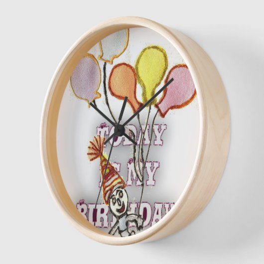 Geburtstag Wanduhr (Winkel)