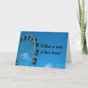 GEBURTSTAG "WAS FÜR EINE REISE SIE WAR" KARTE