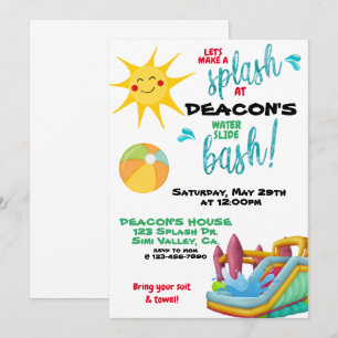 GEBURTSTAG, WASSERSELIDE, BOUNCE HOUSE, KINDER, SO