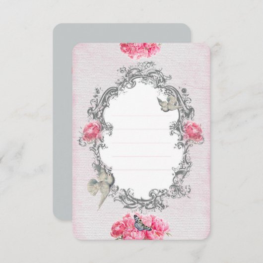 Geburtstag - Weiße Leine - Einladungskarte Einladung (Vorne/Hinten)