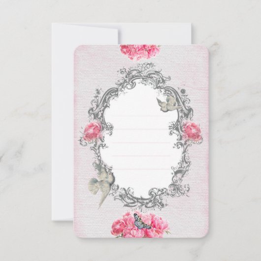 Geburtstag - Weiße Leine - Einladungskarte Einladung (Vorderseite)