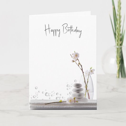 Geburtstag Wellness-Center Einladung (Vorderseite)