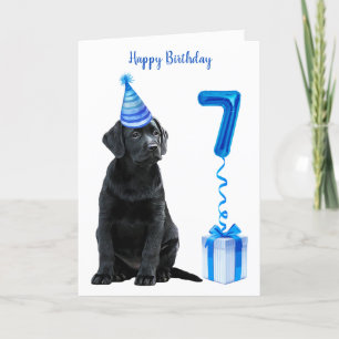 Geburtstag Welpenthema - Niedlicher Hund Blue Pawt Karte