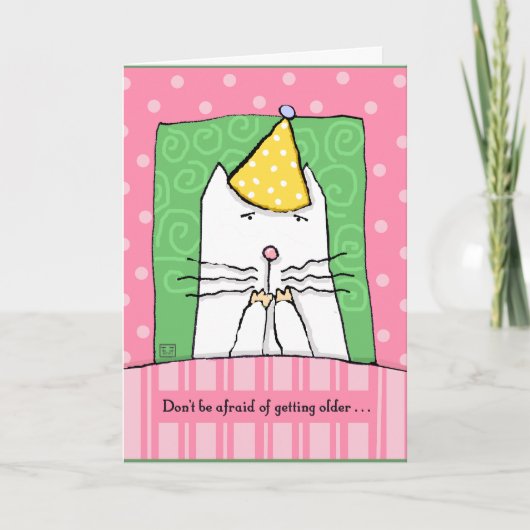 Geburtstag, werden, Katze, alles Gute zum Karte (Vorderseite)