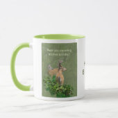 Geburtstag Whitetail Deer Buck & Doe Tasse (Links)