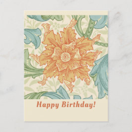 Geburtstag William Morris Blumentapete CC1133 Postkarte