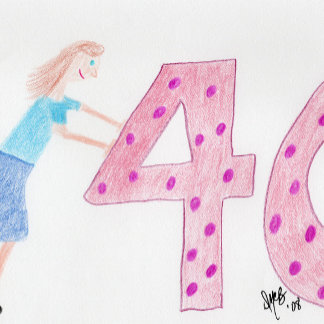 Geburtstag - Willkommen bei der Pushing 40 Crowd - Karte