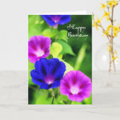 Geburtstag - Winden-Gruß-Karte Karte (Gelbe Blume)