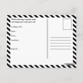 Geburtstag (wineStripes) Postkarte (Rückseite)