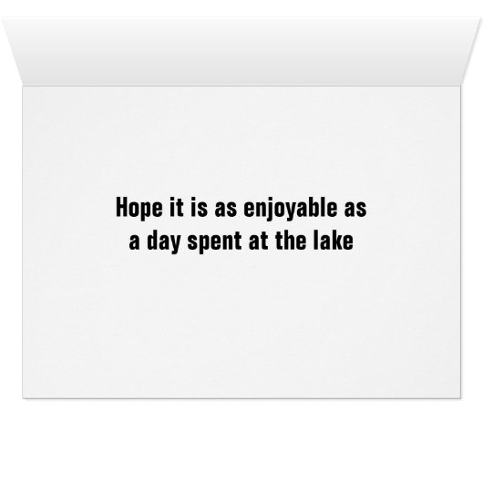 **GEBURTSTAG WISHER** SEE-STIL (Innenansicht Horizontal (Unten))