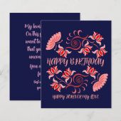 GEBURTSTAG WÜNSCHEN AUS DER MAMA (Vorne/Hinten)