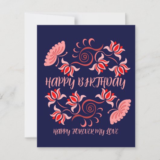 GEBURTSTAG WÜNSCHEN AUS DER MAMA (Vorderseite)