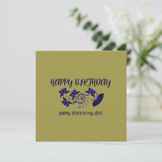 GEBURTSTAG WÜNSCHEN AUS DER MAMA (Stehend Vorderseite)