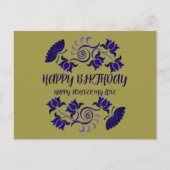 GEBURTSTAG WÜNSCHEN AUS DER MAMA POSTKARTE (Vorderseite)