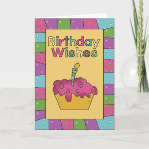 Geburtstag wünscht Cupcake Geburtstagskarte Karte