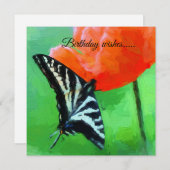 Geburtstag wünscht Flat Card (Vorne/Hinten)