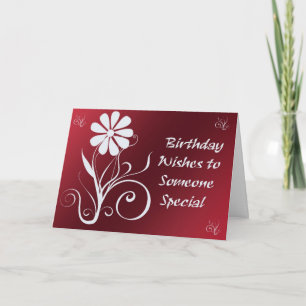Geburtstag wünscht jemandem besondere Grußkarte Karte