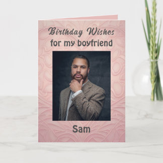 Geburtstag wünscht meinem Freund Classy Modern Karte