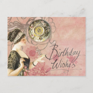 Geburtstag wünscht Postkarte