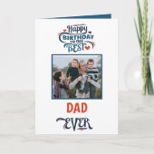 Geburtstag wünscht sich den besten Vater aller Zei Karte (Vorderseite)