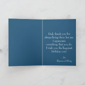 Geburtstag wünscht sich den besten Vater aller Zei Karte (Innenseite)