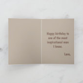 Geburtstag wünscht sich für meinen Mann Karte (Innenseite)