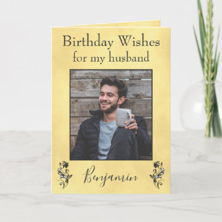 Geburtstag wünscht sich für meinen Mann Karte