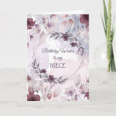 Geburtstag wünscht sich meine Nichte Karte (Vorderseite)