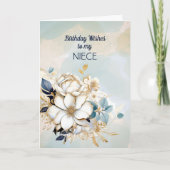 Geburtstag wünscht sich meine Nichte Karte (Vorderseite)